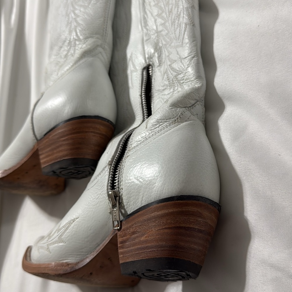 White Cowboy Boots - Picture 3 of 4